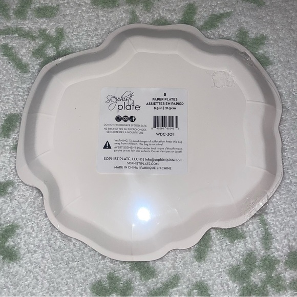 Sophistiplate peony plate and napkin set - Picture 6 of 6